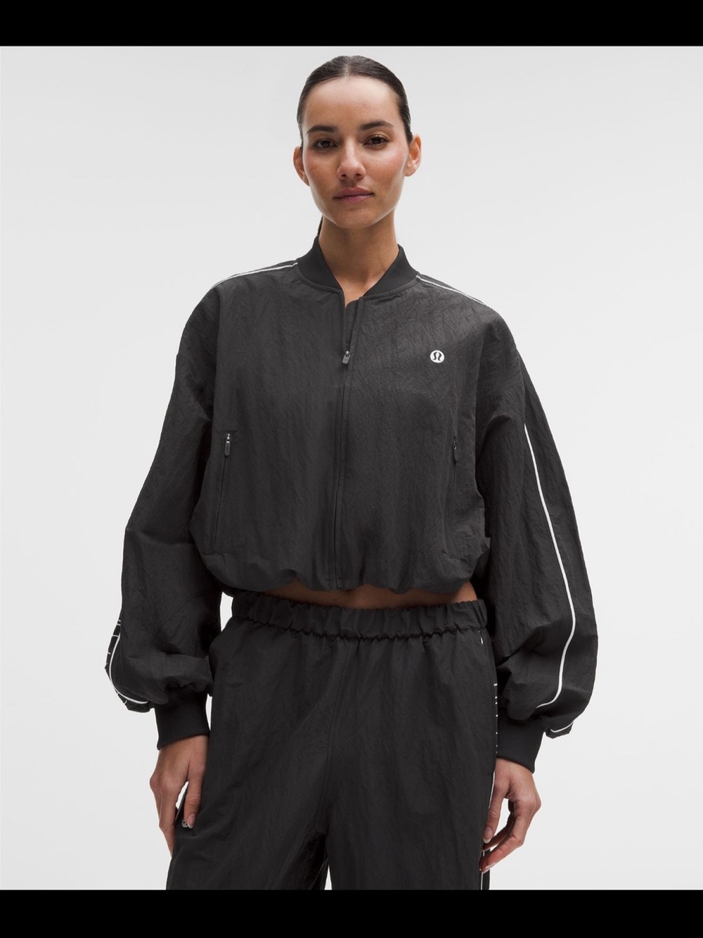 Lululemon Crinkle Nylon Track Jacket